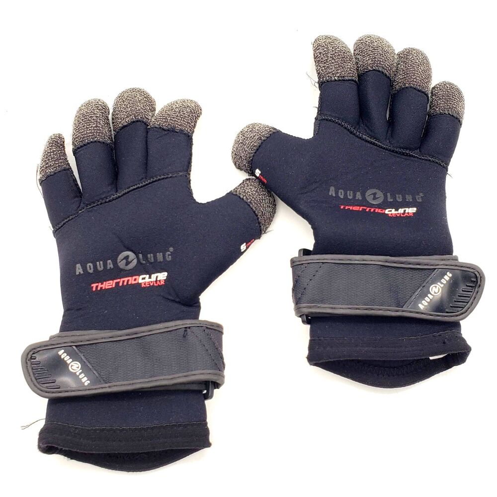 Aqualung Thermocline 5MM Diving Glove made with Kevlar Grip Dive Size S Small